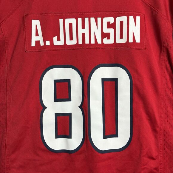 NFL Nike On Field Houston Texans HOF Andre Johnson #80 Battle Red Jersey XL - Picture 7 of 16